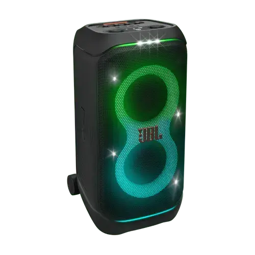 Sistem audio portabil JBL Partybox Stage 320, 240W RMS, Baterie detasabila, IPX4, Auracast, AI Sound Boost