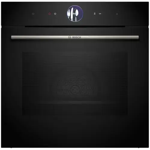 Cuptor incorporabil Bosch HRG7361B1, Electric, 71 l, Multifunctional, 20 functii , Added Steam, Autocuratare EcoClean Direct, Grill, Air Fry, Home Connect, Clasa A+, Negru