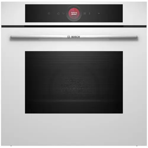 Cuptor incorporabil Bosch HBG7741W1, Electric, 71 l, Multifunctional, 14 functii , Autocuratare pirolitica, Grill, Home Connect, Clasa A+, Alb
