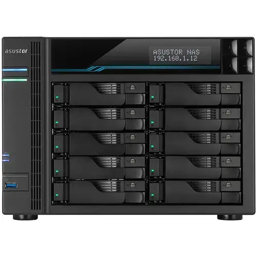 Network Attached Storage Asustor LOCKERSTOR 10 AS6510T, 10-Bay, Intel Atom® C3538 2.1GHz, 8GB DDR4