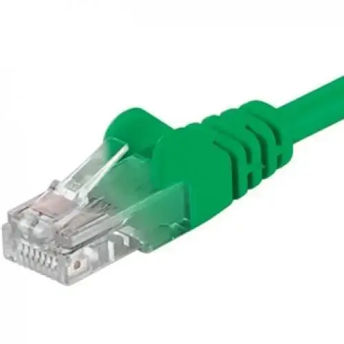 Patchcord UTP RJ45-RJ45 Cat.5e 0.25m, verde, cupru integral, 26AWG
