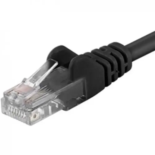 Patchcord UTP RJ45-RJ45 Categoria 5e 3m, negru, cupru integral, 26AWG
