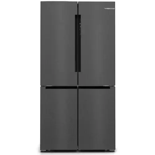 Side by side Bosch KFN96AXEA, Multidoor, 605 l, No Frost, Clasa E, Home Connect, Iluminare LED, VitaFresh, H 183 cm, Inox Negru antiamprenta