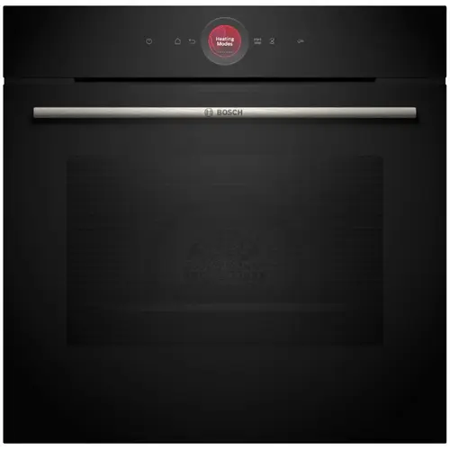 Cuptor incorporabil Bosch HBG7742B1, Electric, 71 l, Multifunctional, 14 programe , Autocuratare pirolitica, Sonda carne, Soft close, Air Fry, Grill, Home Connect, Clasa A+, Negru