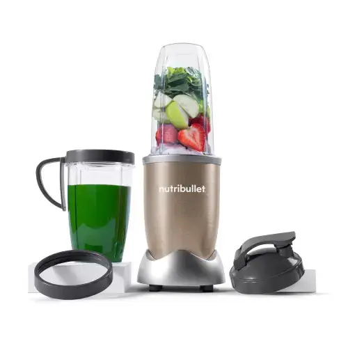 Blender Nutribullet Pro 0C22300006, 900 W, 1 viteza, cupa inalta 0.9l, cupa inalta 0.7l, 5 accesorii, Bronz