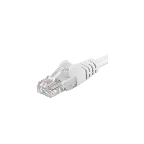 Patchcord UTP PremiumCord RJ45-RJ45 Cat.6, 5m, Alb