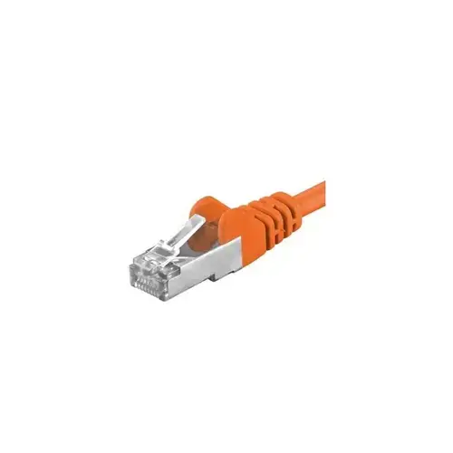 Patchcord SFTP PremiumCord RJ45-RJ45 Cat.6A, 1.5m, Portocaliu