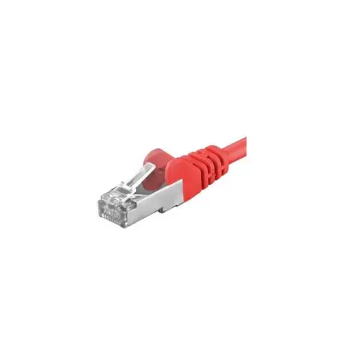 Patchcord SFTP PremiumCord RJ45-RJ45 Cat.6A, 1m, Rosu