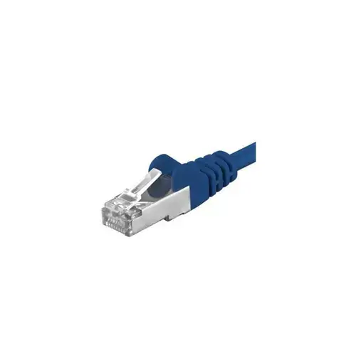 Patchcord SFTP PremiumCord RJ45-RJ45 Cat.6A, 5m, Albastru