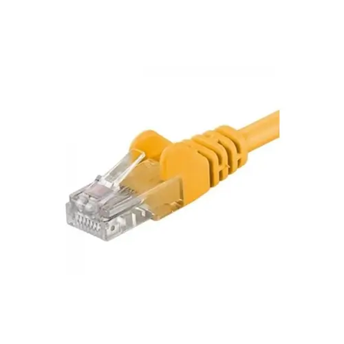 Patchcord UTP PremiumCord RJ45-RJ45 Cat.5e 3m, Galben