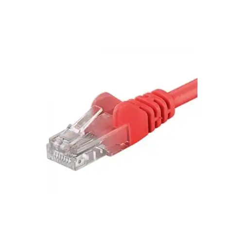 Patchcord UTP PremiumCord  RJ45-RJ45 Cat.5e 0.25m, Rosu