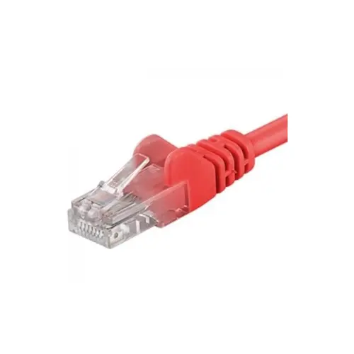 Patchcord UTP PremiumCord  RJ45-RJ45 Cat.5e 0.25m, Rosu