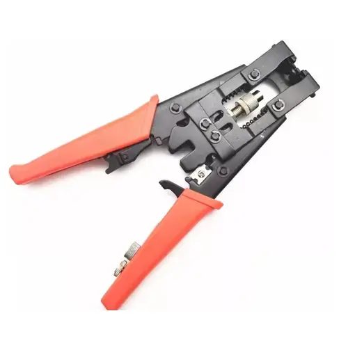 Cleste sertizare EMTEX LK-5082R, prin compresie pentru mufe F, BNC, IEC - RG58,RG59 si RG6