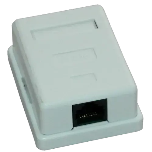 Priza UTP simpla aplicata cat.5e, EMTEX EMT-UTP5E-1P-PT
