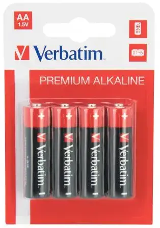 Baterii Alkaline Verbatim, AA, 4 buc.