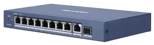 Switch Hikvision DS-3E0510P-E, Gigabti, 8 Porturi, PoE