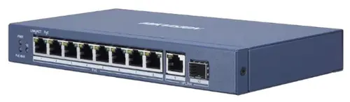 Switch Hikvision DS-3E0510P-E, Gigabti, 8 Porturi, PoE