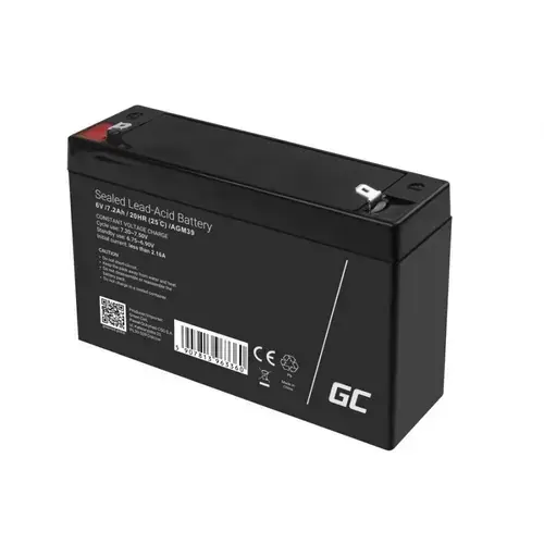 Acumulator Green Cell AGM39 6V 7.2Ah F1 AGM