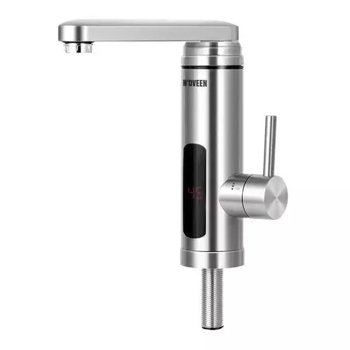 Robinet electric pentru incalzit apa NOVEEN IWH560, 3600 W, Montare pe blat, Inox, Clasa energetica A, Protectie la supraincalzire