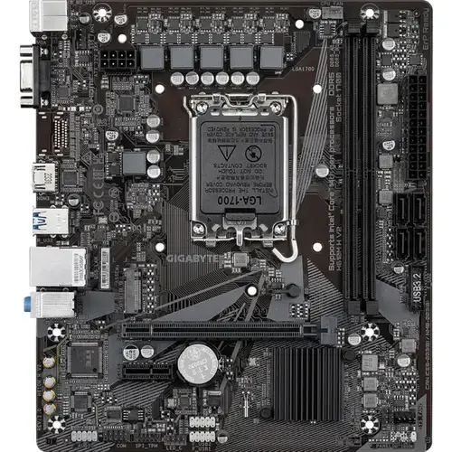 Placa de baza GIGABYTE H610M H V2, LGA 1700,  Intel H610, mATX