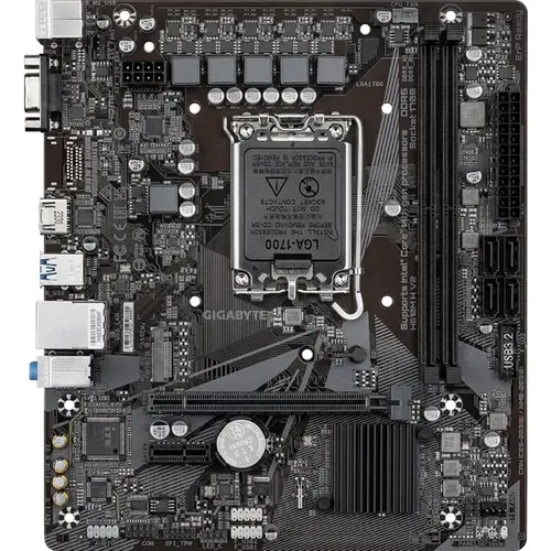 Placa de baza GIGABYTE H610M H V2, LGA 1700,  Intel H610, mATX