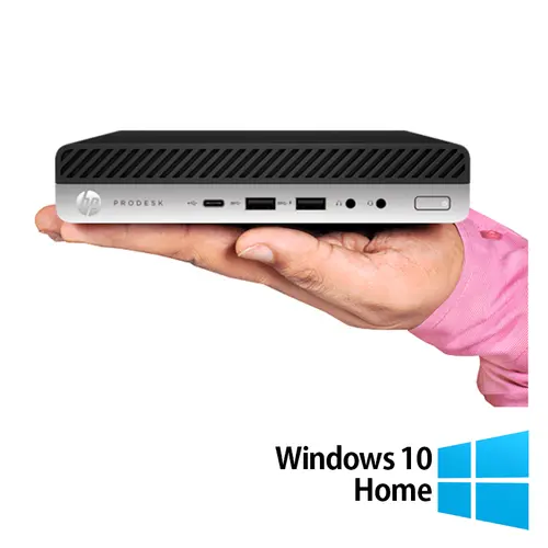 Calculator Sistem PC Refurbished HP ProDesk 800 G3 Mini PC, Intel Core i7-6700T 2.80GHz, 8GB DDR4, 256GB SSD + Windows 10 Home