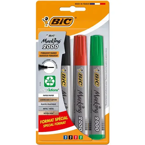 Marker permanent BIC Marking 2000, 4 bucati