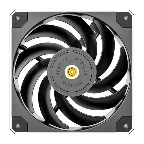 Ventilator Montech Metal 120, PWM, 120 mm, Negru