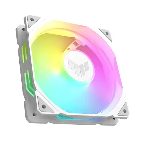 Ventilator PC ASUS TUF GAMING, ARGB, 12 cm, Alb