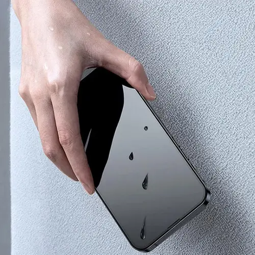 Folie Sticla Privacy Lemontti Full Fit iPhone 16, Negru