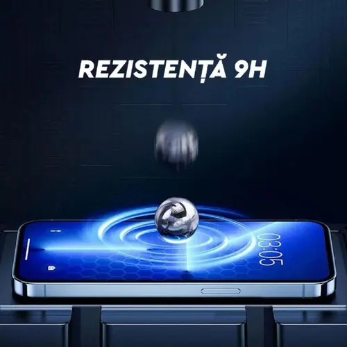 Folie Sticla Lemontti Full Fit iPhone 16 Pro Max, Negru