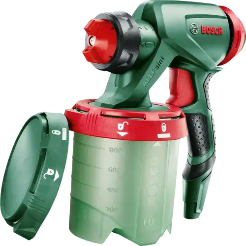 Pistol de pulverizare fina Bosch ALLPaint pentru sistemele de vopsit Bosch PFS 3000-2 si PFS 5000, recipient vopsea 1000 ml