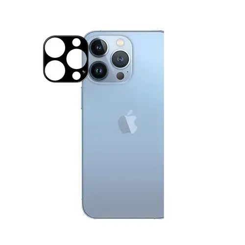 Folie sticla camera foto WOZINSKY Full Cover compatibila cu iPhone 15 Pro Max, Negru