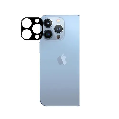 Folie sticla camera foto WOZINSKY Full Cover compatibila cu iPhone 15 Pro Max, Negru
