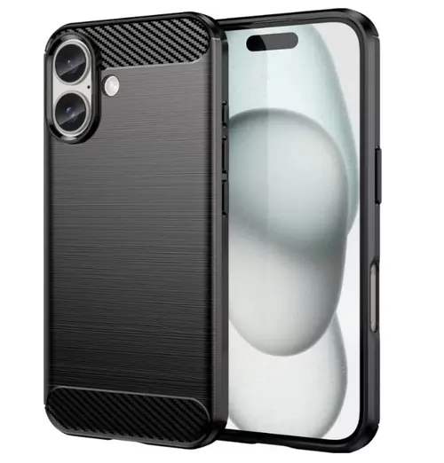 Husa pentru Apple iPhone 16 Plus, OEM, Carbon, Neagra