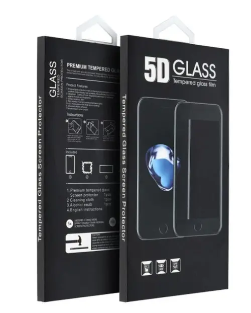 Folie de protectie Ecran OEM pentru Apple iPhone 16 Pro Max, Sticla Securizata, Full Glue, 5D, Neagra