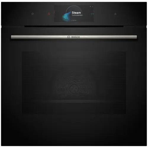 Cuptor incorporabil Bosch HRG7784B1, Electric, 71 l, Multifunctional, Perfect Steam, 22 functii , Autocuratare pirolitica, Grill, Air Fry, Home Connect, Clasa A+, Negru