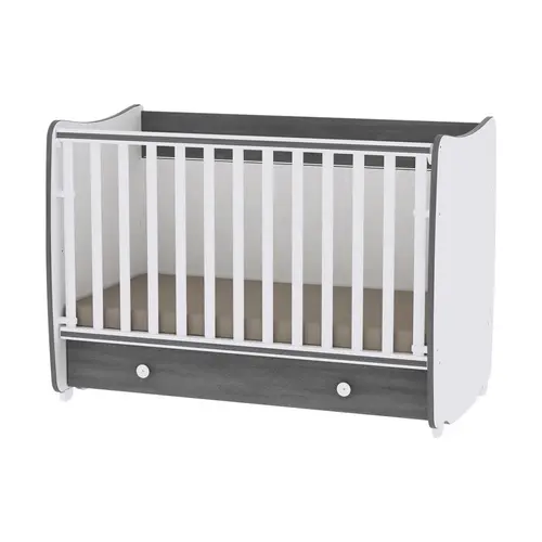 Patut balansoar Lorelli Dream White Vintage Grey, 60 x 120 cm, transformabil