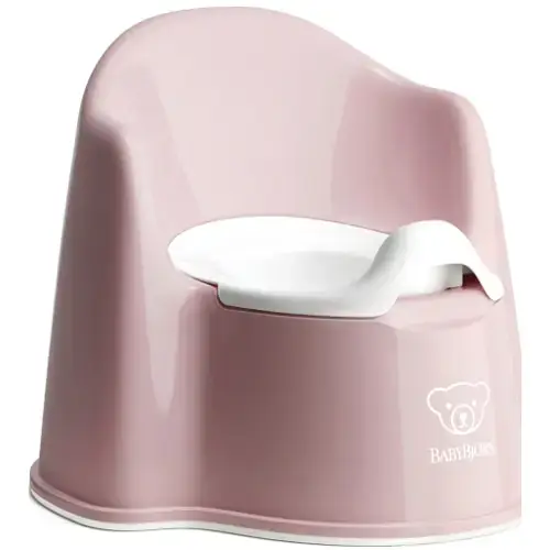 Olita BabyBjorn Potty Chair Powder Pink, cu protectie spate