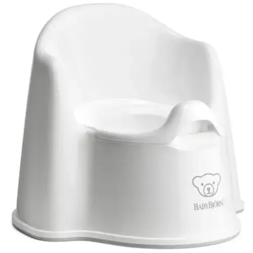 Olita BabyBjorn Potty Chair White, cu protectie spate