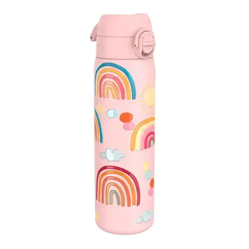 Sticla apa pentru copii Ion8 Rainbows  Slim, inox, 600ml