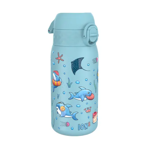 Sticla apa pentru copii Ion8 Sharks, inox, 400ml