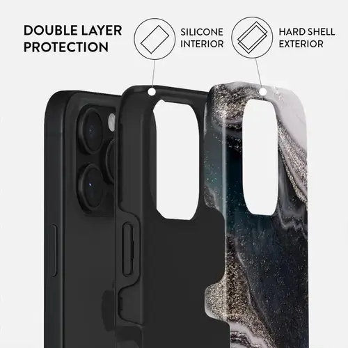 Husa Dual Layer Magic Night Burga pentru iPhone 16 Pro Max, Multicolor