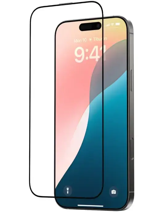 Folie Sticla Star Series Full Screen Entire View Devia pentru iPhone 16 Plus, Negru