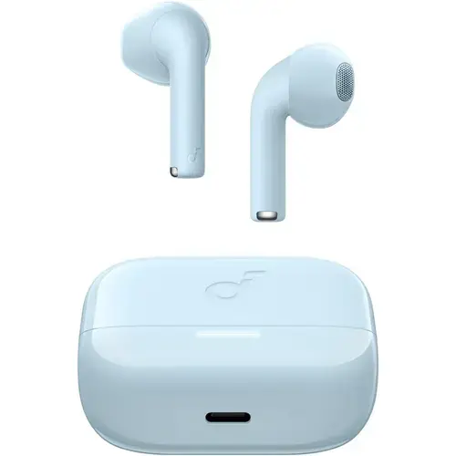 Casti True Wireless Anker Soundcore K20i, Wireless, Bluetooth 5.3, BassUp Tech, Autonomie 36 ore, IPX5, Albastru