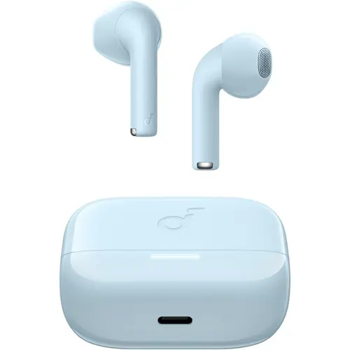 Casti True Wireless Anker Soundcore K20i, Wireless, Bluetooth 5.3, BassUp Tech, Autonomie 36 ore, IPX5, Albastru