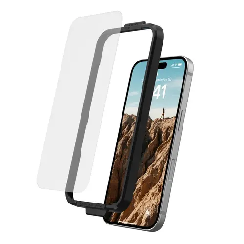 Folie Sticla Glass Shield UAG pentru iPhone 16 Pro, Transparenta