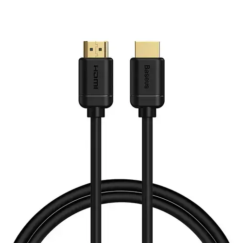 Cablu HDMI 2.0, Baseus CAKGQ-A01, 4K 60Hz, 3D, HDR, 18 Gbps, 1 m, Negru