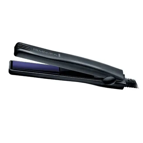 Placa de intins parul Remington Straightini S2880, LCD, 200°C, Invelis ceramic, dimensiuni reduse, Negru