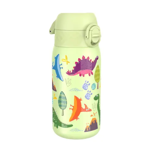 Sticla apa pentru copii Ion8 Dinosaurs, inox, 400ml